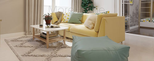  Sofa nỉ đẹp cho phòng khách hiện đại - vintage