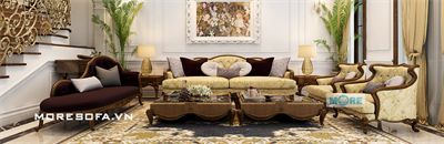 Sofa tân cổ điển cho biệt thự cao cấp - MS03