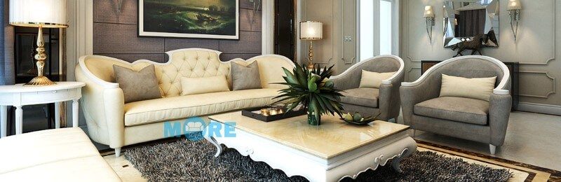 Phòng khách trở nên sang trọng, đẳng cấp hơn khi có mẫu sofa tân cổ điển đẹp.